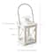 Kate Aspen® Luminous Distressed White Lantern Tea Light Holder, 4ct.